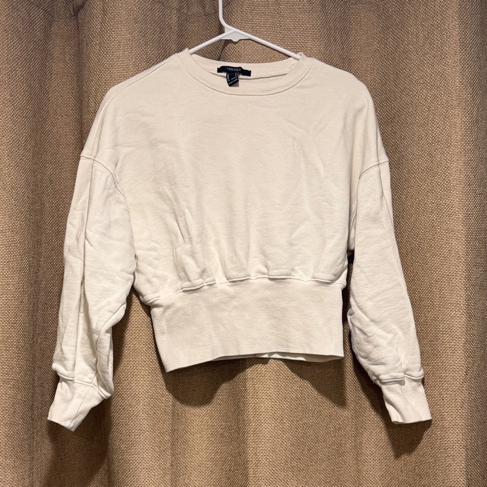 Forever 21 Off-White Sweatshirt